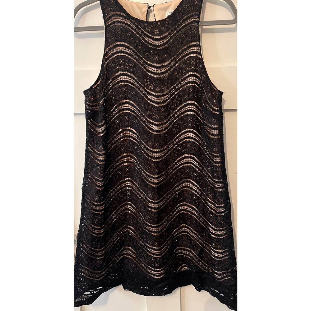 Speechless Black Lace Large Dress‎  Party Cocktail Lined Tank Mini